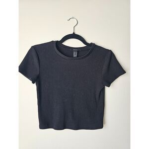 Women's Forever 21 Ribbed Short Sleeve Sweater Crop Top Size Small